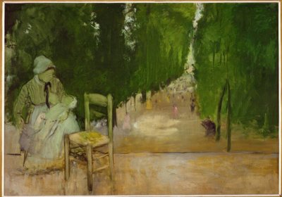 Eine Amme im Jardin du Luxembourg von Edgar Degas